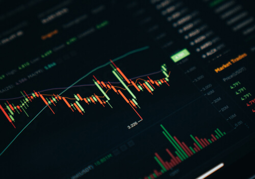 Portfolio dashboard on a trading screen